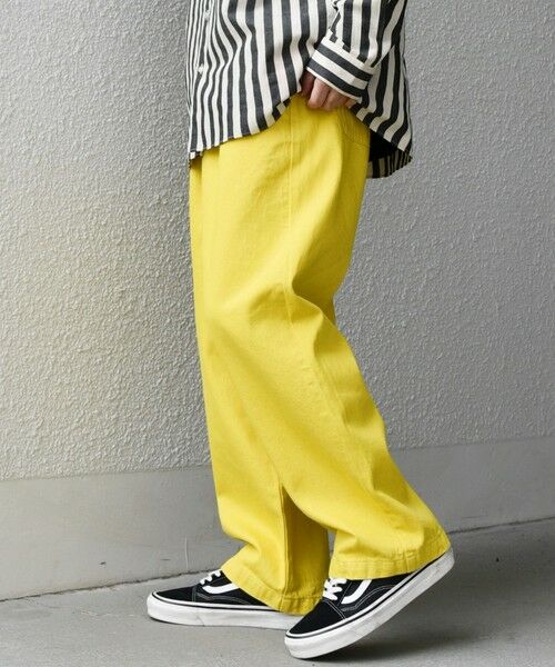 SHIPS / シップス デニムパンツ | SHIPS any: フリーサイズ カラー/ネップ デニム イージーパンツ (ユニセックス)◇ | 詳細19