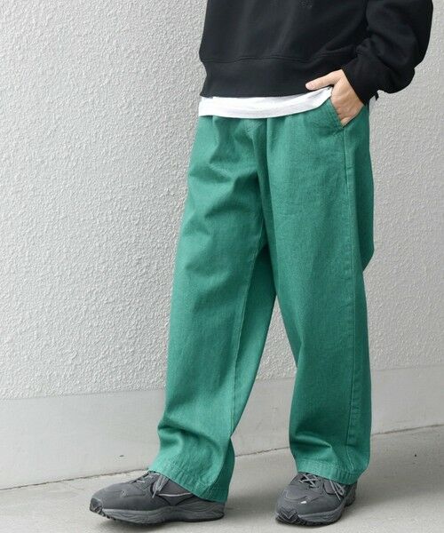 SHIPS / シップス デニムパンツ | SHIPS any: フリーサイズ カラー/ネップ デニム イージーパンツ (ユニセックス)◇ | 詳細28