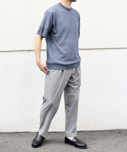 SHIPS / シップス その他パンツ | 【WEB限定】SHIPS any: クール＆ドライ 1タック リネン ライク テーパード イージーパンツ （セットアップ対応）◇ | 詳細1