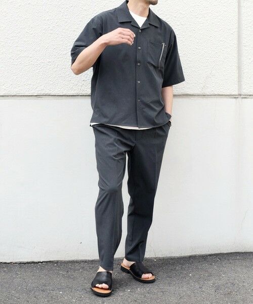 SHIPS / シップス その他パンツ | 【WEB限定】SHIPS any: クール＆ドライ 1タック リネン ライク テーパード イージーパンツ （セットアップ対応）◇ | 詳細8