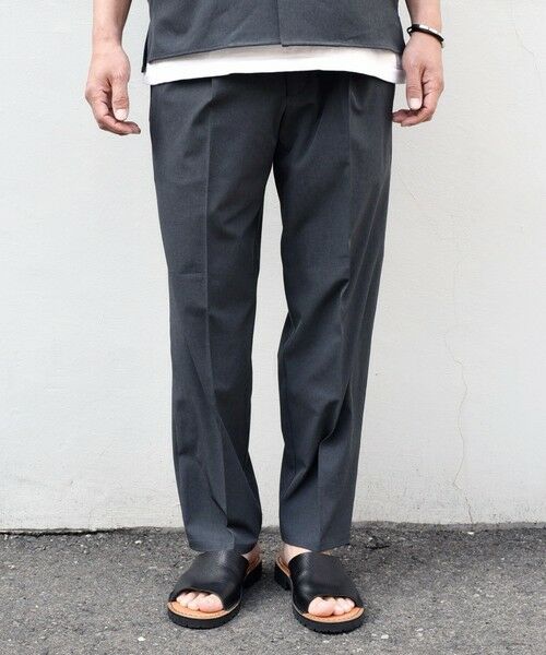 SHIPS / シップス その他パンツ | 【WEB限定】SHIPS any: クール＆ドライ 1タック リネン ライク テーパード イージーパンツ （セットアップ対応）◇ | 詳細9