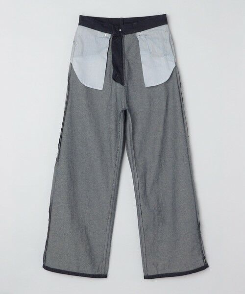 SHIPS / シップス デニムパンツ | SHIPS any: ウォッシュド デニム セミフレア ワイド パンツ (セットアップ対応)◇ | 詳細21