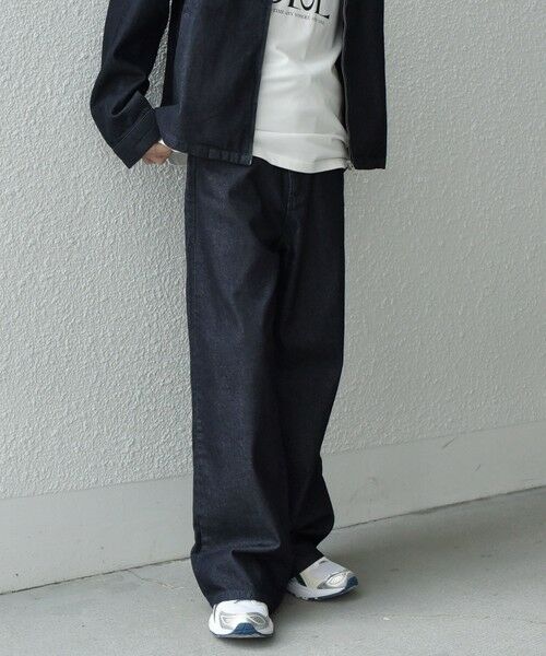 SHIPS / シップス デニムパンツ | SHIPS any: ウォッシュド デニム セミフレア ワイド パンツ (セットアップ対応)◇ | 詳細11