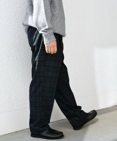 SHIPS / シップス その他パンツ | SHIPS any: 〈洗濯機可能〉チェック & ソリッド 2タック セミワイド イージー パンツ◇