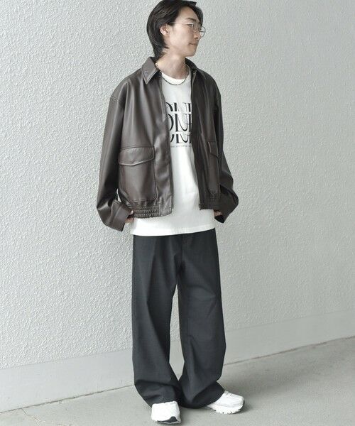 SHIPS / シップス その他パンツ | SHIPS any: ウール混 ハイライズ セミフレア ワイドパンツ (セットアップ対応)◇ | 詳細1