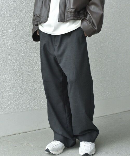 SHIPS / シップス その他パンツ | SHIPS any: ウール混 ハイライズ セミフレア ワイドパンツ (セットアップ対応)◇ | 詳細3