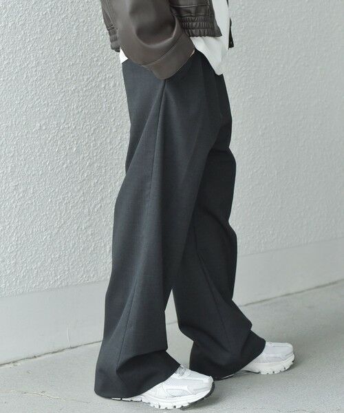 SHIPS / シップス その他パンツ | SHIPS any: ウール混 ハイライズ セミフレア ワイドパンツ (セットアップ対応)◇ | 詳細4