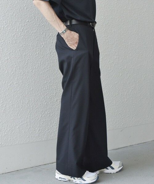 SHIPS / シップス その他パンツ | SHIPS any: ウール混 ハイライズ セミフレア ワイドパンツ (セットアップ対応)◇ | 詳細19