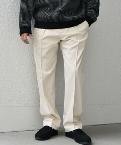 SHIPS / シップス チノ・ワークパンツ | SHIPS any: 〈洗濯機可能〉センタークリース ステッチ セミワイド イージー チノパンツ◇