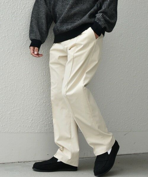 SHIPS / シップス チノ・ワークパンツ | SHIPS any: 〈洗濯機可能〉センタークリース ステッチ セミワイド イージー チノパンツ◇ | 詳細3