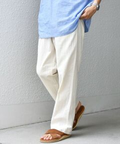 SHIPS / シップス その他パンツ | SHIPS any:〈洗濯機可能〉リネン混 2タック セミワイド イージーパンツ