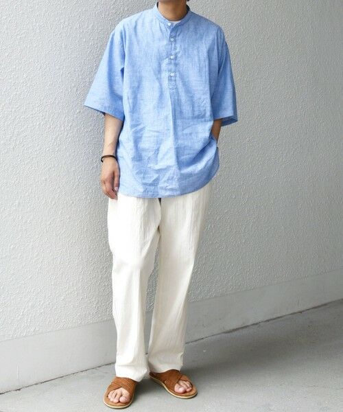 SHIPS / シップス その他パンツ | SHIPS any:〈洗濯機可能〉リネン混 2タック セミワイド イージーパンツ | 詳細1