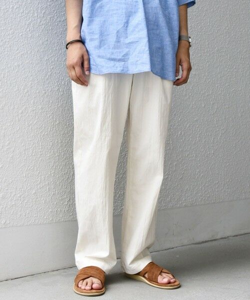 SHIPS / シップス その他パンツ | SHIPS any:〈洗濯機可能〉リネン混 2タック セミワイド イージーパンツ | 詳細3
