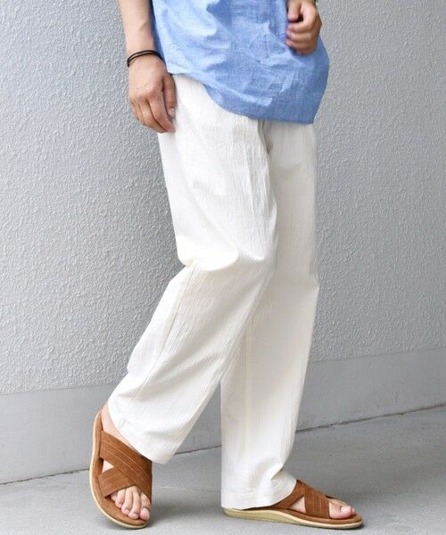 SHIPS / シップス その他パンツ | SHIPS any:〈洗濯機可能〉リネン混 2タック セミワイド イージーパンツ | 詳細5