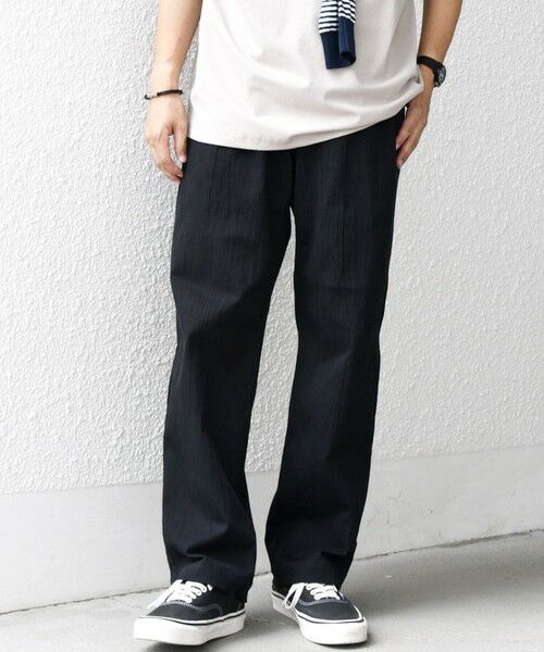 SHIPS / シップス その他パンツ | SHIPS any:〈洗濯機可能〉リネン混 2タック セミワイド イージーパンツ | 詳細10