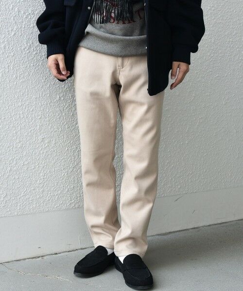 SHIPS / シップス チノ・ワークパンツ | SHIPS any: 裏起毛 ウォーム ストレッチ テーパード チノ パンツ 25AW◇ | 詳細19
