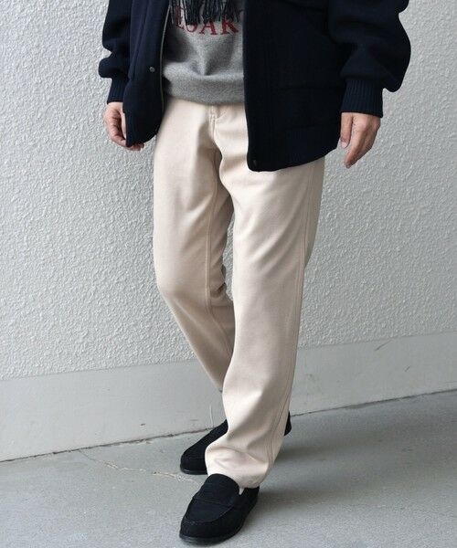 SHIPS / シップス チノ・ワークパンツ | SHIPS any: 裏起毛 ウォーム ストレッチ テーパード チノ パンツ 25AW◇ | 詳細21