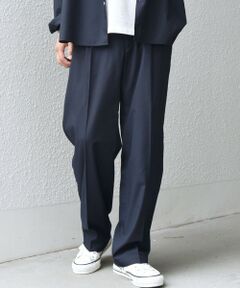 SHIPS / シップス その他パンツ | SHIPS any: LIM BLESS ソリッド/ストライプ 2プリーツ セミワイド イージーパンツ(セットアップ対応)◇