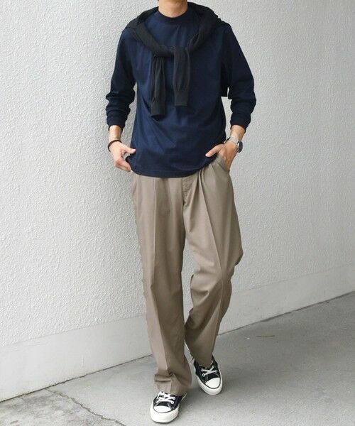 SHIPS / シップス その他パンツ | SHIPS any: LIM BLESS ソリッド/ストライプ 2プリーツ セミワイド イージーパンツ(セットアップ対応)◇ | 詳細24