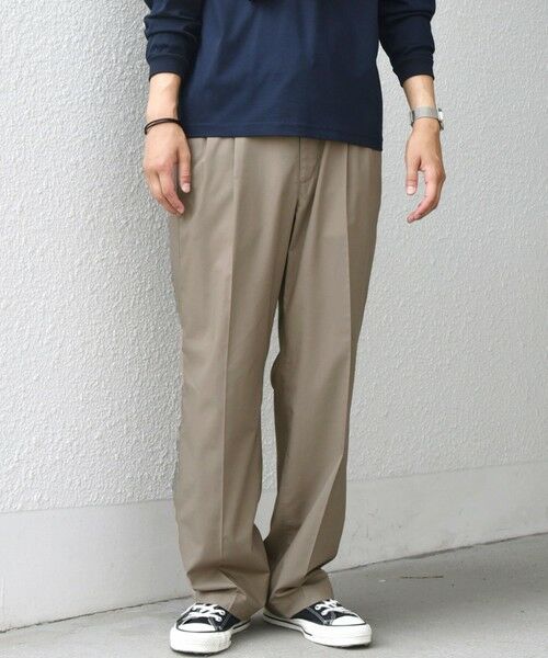 SHIPS / シップス その他パンツ | SHIPS any: LIM BLESS ソリッド/ストライプ 2プリーツ セミワイド イージーパンツ(セットアップ対応)◇ | 詳細26