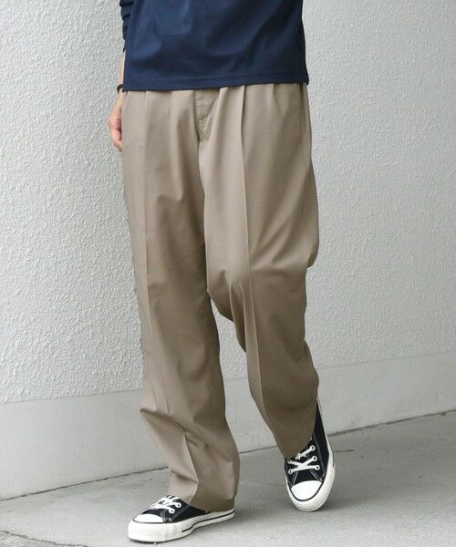 SHIPS / シップス その他パンツ | SHIPS any: LIM BLESS ソリッド/ストライプ 2プリーツ セミワイド イージーパンツ(セットアップ対応)◇ | 詳細27