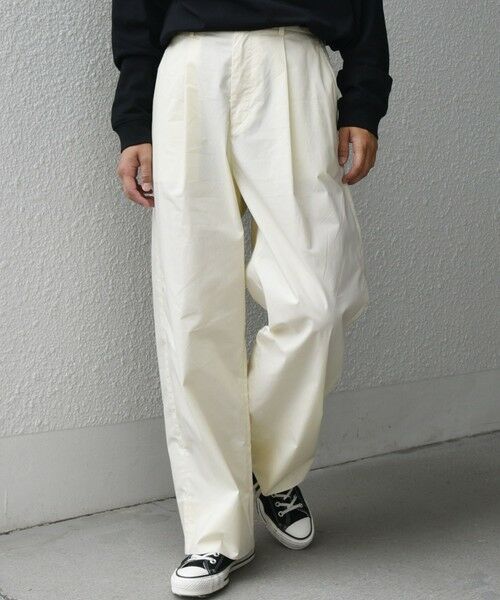 SHIPS / シップス チノ・ワークパンツ | SHIPS any:〈洗濯機可能〉MERROW ワイド 1タック イージー チノパンツ◇ | 詳細3