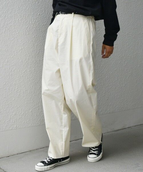 SHIPS / シップス チノ・ワークパンツ | SHIPS any:〈洗濯機可能〉MERROW ワイド 1タック イージー チノパンツ◇ | 詳細4