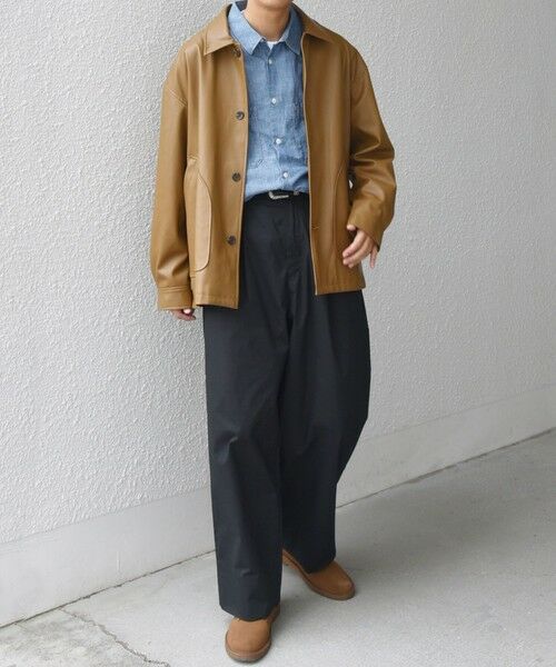 SHIPS / シップス チノ・ワークパンツ | SHIPS any:〈洗濯機可能〉MERROW ワイド 1タック イージー チノパンツ◇ | 詳細8