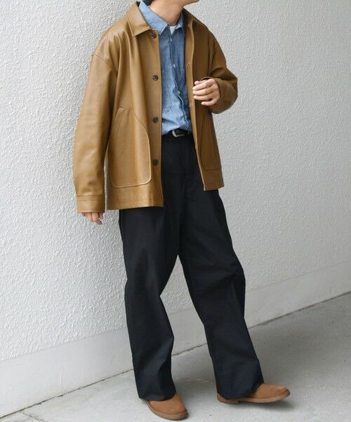 SHIPS / シップス チノ・ワークパンツ | SHIPS any:〈洗濯機可能〉MERROW ワイド 1タック イージー チノパンツ◇ | 詳細9