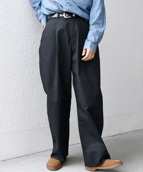 SHIPS / シップス チノ・ワークパンツ | SHIPS any:〈洗濯機可能〉MERROW ワイド 1タック イージー チノパンツ◇ | 詳細10