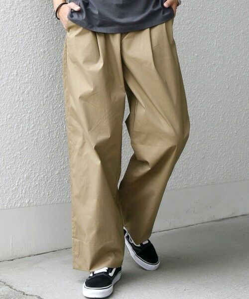 SHIPS / シップス チノ・ワークパンツ | SHIPS any:〈洗濯機可能〉MERROW ワイド 1タック イージー チノパンツ◇ | 詳細17