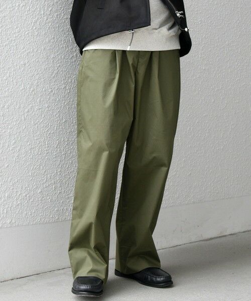 SHIPS / シップス チノ・ワークパンツ | SHIPS any:〈洗濯機可能〉MERROW ワイド 1タック イージー チノパンツ◇ | 詳細24