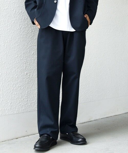 SHIPS / シップス その他パンツ | SHIPS any: SORONA(R) ライト ツイル ストレッチ イージーパンツ(セットアップ対応)◇(ネイビー)