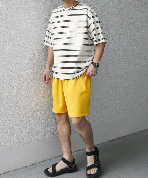 SHIPS / シップス ショート・ハーフ・半端丈パンツ | SHIPS any:〈洗濯機可能/撥水〉4WAYストレッチ ロゴ カラー イージー ショーツ◇ | 詳細8