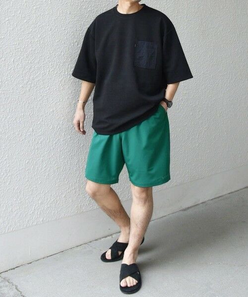 SHIPS / シップス ショート・ハーフ・半端丈パンツ | SHIPS any:〈洗濯機可能/撥水〉4WAYストレッチ ロゴ カラー イージー ショーツ◇ | 詳細15