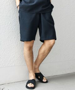 SHIPS / シップス ショート・ハーフ・半端丈パンツ | SHIPS any:〈洗濯機可能〉リネンライク イージー ショーツ (セットアップ対応)◇