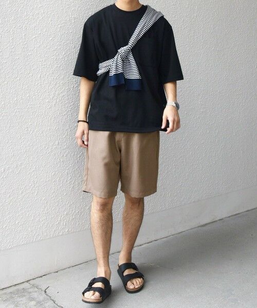 SHIPS / シップス ショート・ハーフ・半端丈パンツ | SHIPS any:〈洗濯機可能〉リネンライク イージー ショーツ (セットアップ対応)◇ | 詳細1