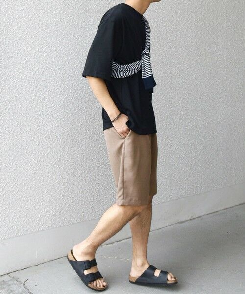 SHIPS / シップス ショート・ハーフ・半端丈パンツ | SHIPS any:〈洗濯機可能〉リネンライク イージー ショーツ (セットアップ対応)◇ | 詳細2