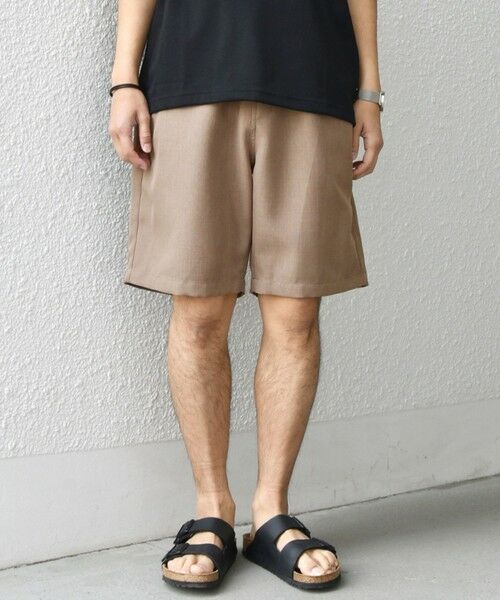 SHIPS / シップス ショート・ハーフ・半端丈パンツ | SHIPS any:〈洗濯機可能〉リネンライク イージー ショーツ (セットアップ対応)◇ | 詳細3