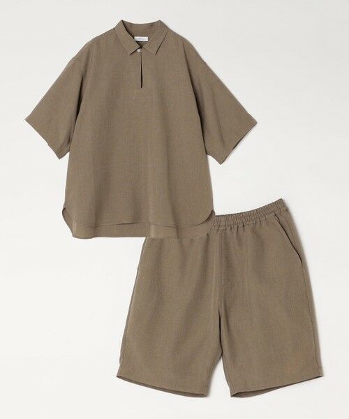 SHIPS / シップス ショート・ハーフ・半端丈パンツ | SHIPS any:〈洗濯機可能〉リネンライク イージー ショーツ (セットアップ対応)◇ | 詳細7