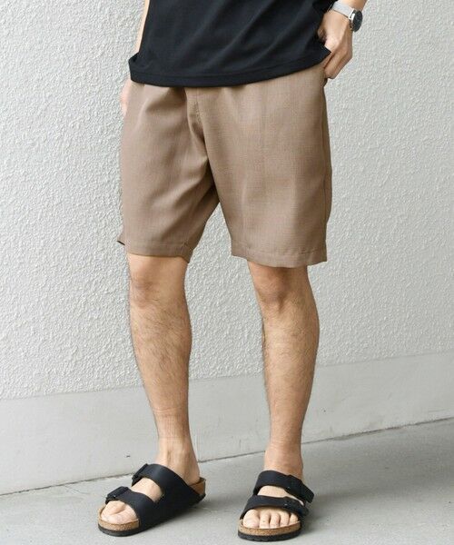 SHIPS / シップス ショート・ハーフ・半端丈パンツ | SHIPS any:〈洗濯機可能〉リネンライク イージー ショーツ (セットアップ対応)◇ | 詳細4