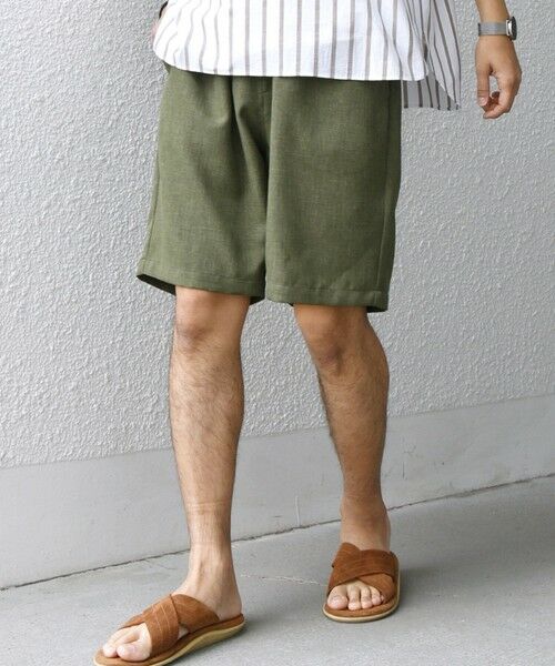 SHIPS / シップス ショート・ハーフ・半端丈パンツ | SHIPS any:〈洗濯機可能〉リネンライク イージー ショーツ (セットアップ対応)◇ | 詳細12
