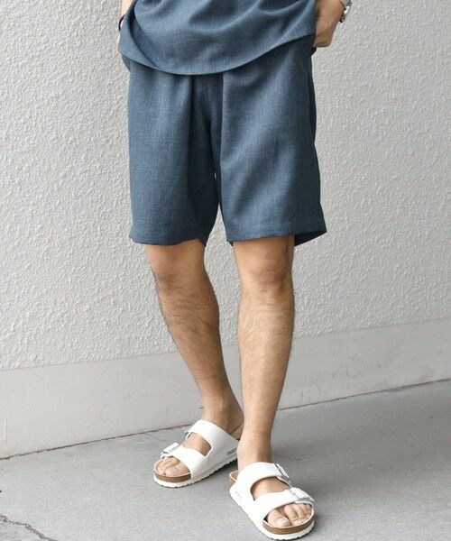 SHIPS / シップス ショート・ハーフ・半端丈パンツ | SHIPS any:〈洗濯機可能〉リネンライク イージー ショーツ (セットアップ対応)◇ | 詳細19