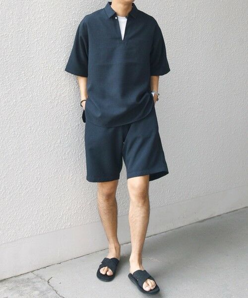 SHIPS / シップス ショート・ハーフ・半端丈パンツ | SHIPS any:〈洗濯機可能〉リネンライク イージー ショーツ (セットアップ対応)◇ | 詳細25