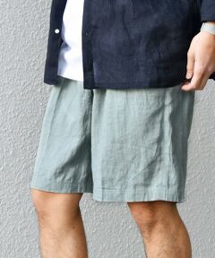 SHIPS / シップス ショート・ハーフ・半端丈パンツ | SHIPS any:〈洗濯機可能〉NOVELTEX リネン イージー ショーツ(セットアップ対応)◇