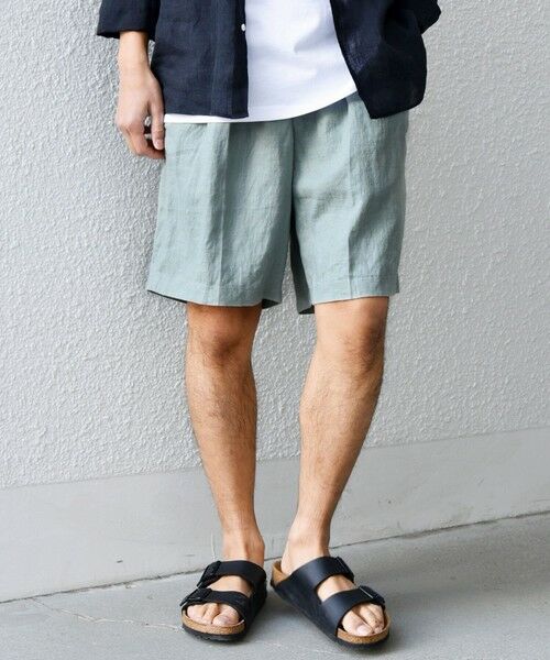 SHIPS / シップス ショート・ハーフ・半端丈パンツ | SHIPS any:〈洗濯機可能〉NOVELTEX リネン イージー ショーツ(セットアップ対応)◇ | 詳細20