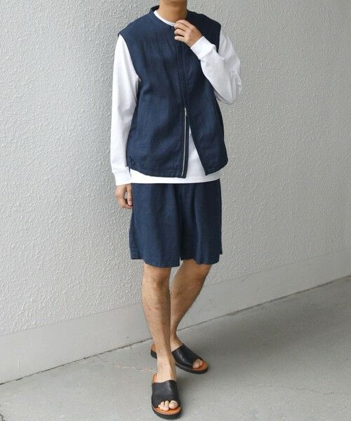 SHIPS / シップス ショート・ハーフ・半端丈パンツ | SHIPS any:〈洗濯機可能〉NOVELTEX リネン イージー ショーツ(セットアップ対応)◇ | 詳細25