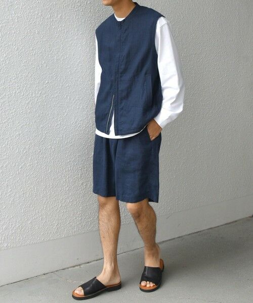 SHIPS / シップス ショート・ハーフ・半端丈パンツ | SHIPS any:〈洗濯機可能〉NOVELTEX リネン イージー ショーツ(セットアップ対応)◇ | 詳細26