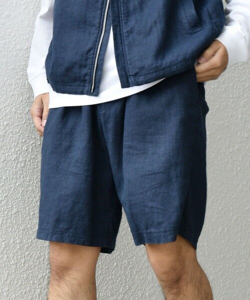 SHIPS / シップス ショート・ハーフ・半端丈パンツ | SHIPS any:〈洗濯機可能〉NOVELTEX リネン イージー ショーツ(セットアップ対応)◇ | 詳細28