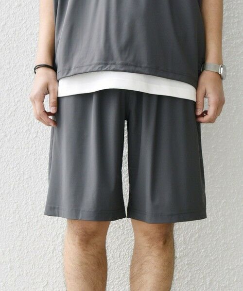 SHIPS / シップス ショート・ハーフ・半端丈パンツ | 【WEB限定】SHIPS any:〈接触冷感〉ストレッチ ナイロン イージー ショーツ(セットアップ対応)◇ | 詳細21